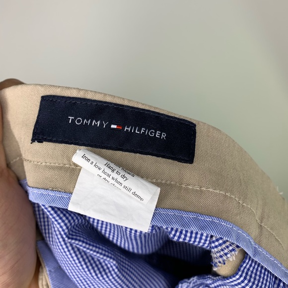 Tommy Hilfiger Stretch Slim Fit Flat Front Pants - Picture 4 of 5